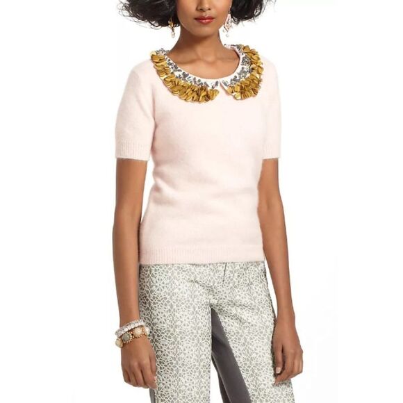 Corey Lynn Calter x Anthropologie  Peter-Pan Paillettes Sweater - Picture 1 of 12